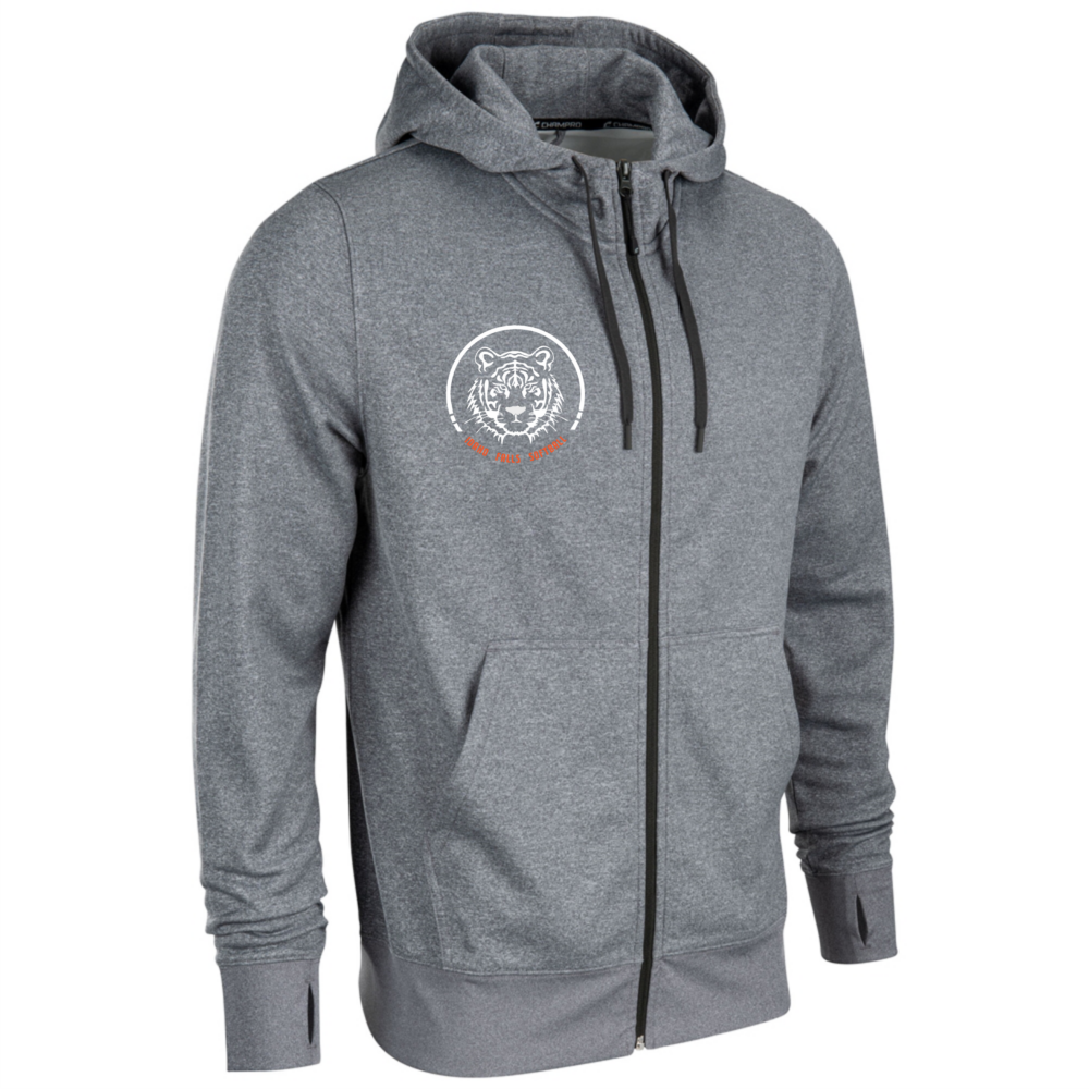 Premium Zip Up Hoodie Men’s 60 40 Heather Blend 